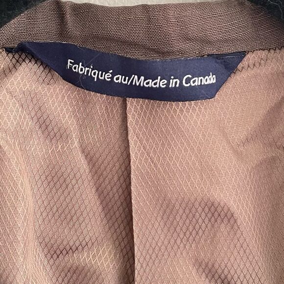 COPPLEY Linen 2 Button Front Blazer  Dark Taupe 42R - Picture 7 of 10